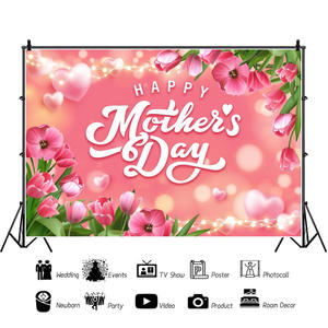 Telón de fondo de fotografía con temática de flores hecho de materiales fotorrealistas para suministros de decoración temáticos de Fiestas del Día de la madre - Product Image 6