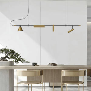 Lámparas Colgantes Minimalistas de Diseño Creativo en Forma de Tira Larga para Restaurantes, Bares, Islas de Cocina, Salas de Té, Salas de Exposición, Iluminación de Tiendas - Product Image 4