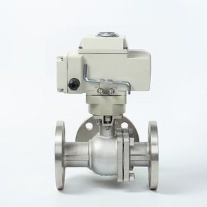 Válvula de Bola Eléctrica Yoshitaka con Brida, Acero Inoxidable 304, Alta Presión, Cierre de Vapor, Uso Industrial - Product Image 1