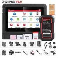 Lancez le scanner de diagnostic automobile X431 Pro V5.0 avec DBScar VII CANFD, outil de diagnostic automobile OBD2 Wifi pour système complet.