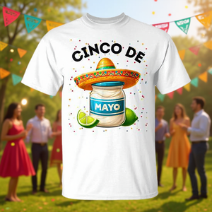 T-shirt Cinco De Mayo Mayonnaise Jar Fiesta per uomo, donna, bambino - Product Image 3