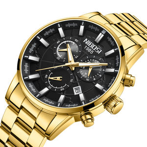 NIBOSI 2590, reloj de diseño multifuncional para Hombre, reloj de cuarzo creativo con manos luminosas, reloj de pulsera de acero inoxidable para Hombre - Product Image 3