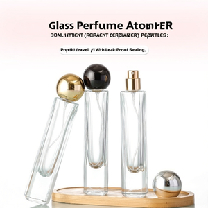 Glass <b>Perfume</b> <b>Atomizer</b> 30ml Transparent Spray Bottle Portable Travel <b>Refill</b> With Leak Proof Sealing - Product Image 2