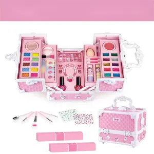 Popular Beauty Cosmetic Makeup Set Toy For Girls Princess Makeup Box Stage Performance Pretend Play Girls Toys