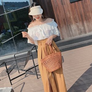 EMG6240, bolso <span class=keywords><strong>de</strong></span> playa con mango <span class=keywords><strong>de</strong></span> <span class=keywords><strong>madera</strong></span> para mujer, monedero <span class=keywords><strong>de</strong></span> paja, cesta tejida, bolsos <span class=keywords><strong>de</strong></span> cuero genuino, bolso <span class=keywords><strong>de</strong></span> hombro para mujer al <span class=keywords><strong>por</strong></span> <span class=keywords><strong>mayor</strong></span> - Product Image 3