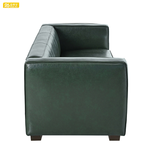Thiết kế hiện đại da khung gỗ 3 chỗ ngồi 28D bọt <span class=keywords><strong>sofa</strong></span> couch với 2 gối sảnh khách sạn đồ nội thất - Product Image 5