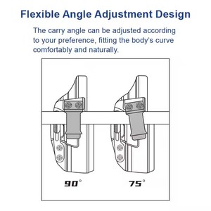 Rechtshandige Kydex Verbergen Tactische Pistool <span class=keywords><strong>Holster</strong></span> Flexibele Lederen Neopreen Riem <span class=keywords><strong>Holster</strong></span> Voor Rechtshandige Gebruikers - Product Image 5