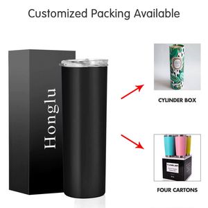 Custom 20Oz Straight Stainless Steel Vacuum Insulated Cups White Blank Sublimation Coating Heat Transfertumbler With Straw - Product Image 2