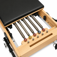 Lit de Pilates pliable en bois de chêne commercial pour studio de Pilates, salle de sport et usage domestique – Machine de Pilates Reformer