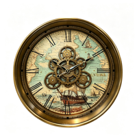 Horloge murale design en métal, accessoires de décoration intérieure, horloge murale silencieuse, horloge murale décorative de luxe pour salon