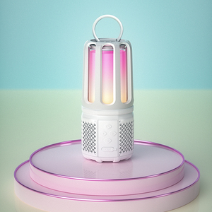 Portable Outdoor <b>LED</b> <b>Lantern</b> With <b>Rechargeable</b> Battery IPX4 Waterproof Bluetooth Speaker Voice Control For Camping - Product Image 1
