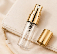 Flacon pulvérisateur rond en verre transparent de 10 ml avec pompe à brume fine pour diffuseur de parfum et usage cosmétique