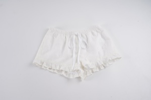 Shorts de Playa para Mujer, Texturizados, con Volantes, Cierre con Cordón, Transpirables, Tejidos, Impermeables, de Color Sólido - Product Image 2