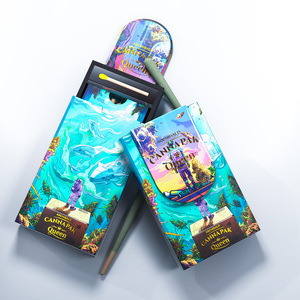 Scatola in Cartone Personalizzata per Smoke Shop con Stampa CMYK, Chiusura Magnetica a Prova di Bambino, Confezione Pre-assemblata per Coni Arrotolati con Porta Fiammiferi - Product Image 4