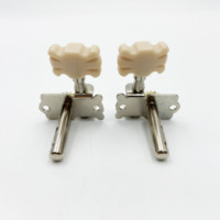 Double Hole Steel Column Guitar Tuning Pegs Single String Open Flower Shaped Bridge Popular Instrument Replacement Parts