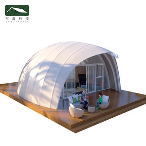 เต็นท์เปลือกหอยหรูหรา Junxin ขนาด 5x9x3 เมตร พร้อมผนังกระจกกันลมกันน้ำ เหมาะสำหรับจัดแสดงนิทรรศการ ตั้งแคมป์ และที่พัก - Product Image 1