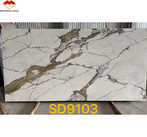Thiết kế hiện đại Thiết kế thạch anh đá slab ánh sáng màu vàng thạch anh slab Đá Nhân Tạo cho bàn bếp - Product Image 3