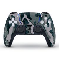 Autocollants en vinyle de style camouflage Data Frog pour la coque de la console de la manette PS5 pour les joueurs vidéo