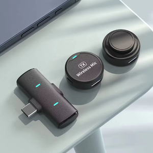 M1 magnetico senza fili Lavalier microfono, utilizzato per il tempo reale Youtb Vlog microfono sulle telecamere del telefono cellulare - Product Image 3