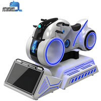 Machine de jeu de course VR 9D pour parc d'attractions et aire de jeux intérieure, avec simulateur de moto et de voiture VR, jeu de course Moto VR