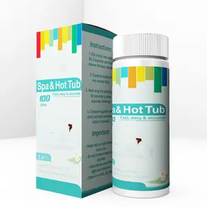 Hot item 7-Way Pool Water Test Kits Water Chemical Testing for Hot tub and Spa Pool Water Test Strips