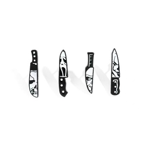 Vente en gros Broche classique pour <span class=keywords><strong>film</strong></span> <span class=keywords><strong>d</strong></span>'<span class=keywords><strong>horreur</strong></span>, télévision, Halloween Broche en métal hurlant Ghostface Killer Alliage Pin Badge - Product Image 1