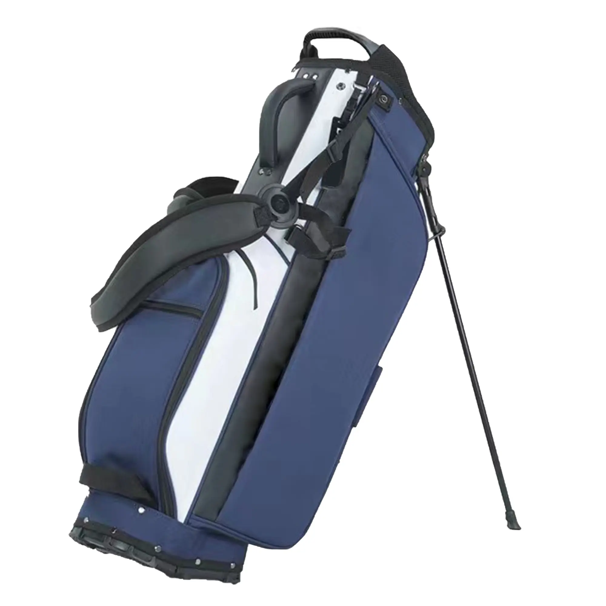 FORTUNE OEM Waterproof PU Leather High Quality Carry Large Capacity Golf Stand Bag Custom Embroidery Logo