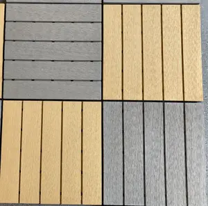Piastrelle impermeabili anti-termite con Base ad incastro in plastica Wpc HDPE pavimenti in legno ingegnerizzato pavimenti per esterni