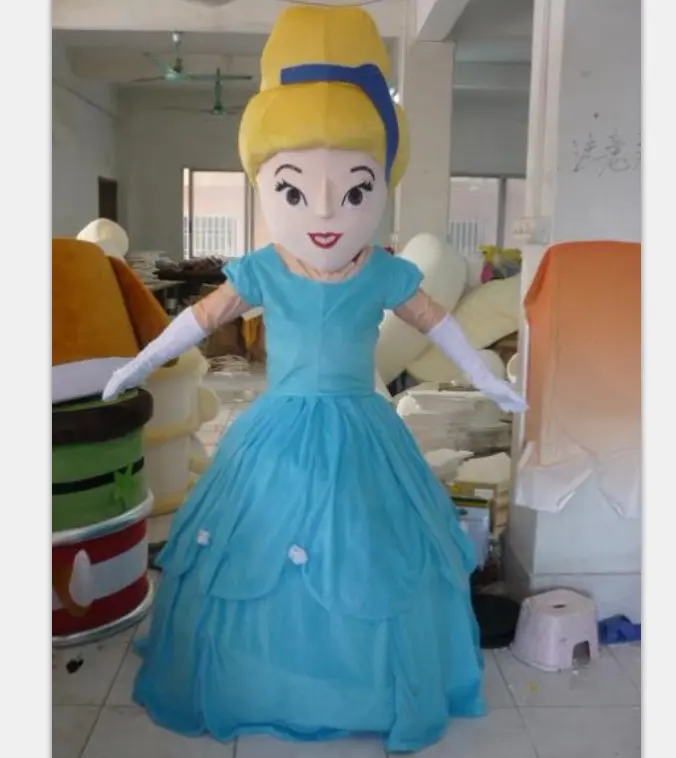 Fantasia da princesa mascote para venda quente traje de elsa para evento de festa