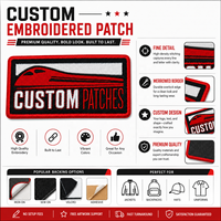 Écussons personnalisés brodés avec nom pour uniformes, patchs en chenille PVC sergé sur mesure, attaches auto-agrippantes, badges numérotés pour gilets