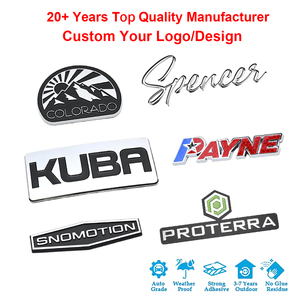 OEM Custom You Own Design Electroplate Chrome 3D ABS Plastic Car Logo Emblems Self-adhesive Car <strong>Badges</strong> Auto Emblems - Product Image 2