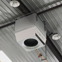 Chauffage industriel à gaz naturel pour plafonds hauts, sans conduit, pour grands espaces, équipement de chauffage par recirculation d'air