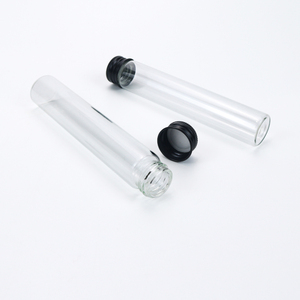 Tube en verre transparent de qualité cosmétique, résistant à l'eau, avec bouchon à vis, pour le stockage de cônes roulés, taille King Size, 22*120mm - Product Image 6