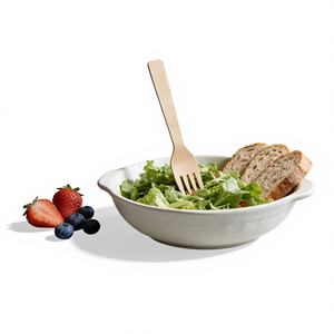 <span class=keywords><strong>Fourchette</strong></span> en bambou de qualité supérieure, corps poli, design anti-chaleur, facile à tenir, jetable, pour service en chambre d'hôtel - Product Image 6