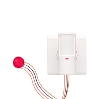 Système de sécurité domestique à double capteur PIR, alarme antivol résidentielle et commerciale, connexions câblées, connectivité réseau IP