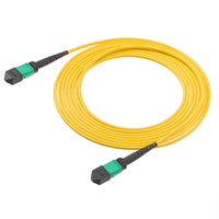 Kabel Patchcord Jumper Fiber MPO-MPO 8/12/24 Core 10G/40G/100G SM/MM OM3/OM4 dengan Panel Patch Data Center TCP/GSM/POE