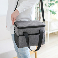 Sac isotherme portable en aluminium de 20 L, imperméable, de qualité supérieure, fabriqué en usine ISO BSCI, pour le déjeuner