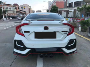 Cản sau xe hơi chất lượng cao dành cho HONDA Civic FC1 2016-2021 nâng cấp lên kiểu dáng <span class=keywords><strong>Typer</strong></span> 2019+ Bộ body kit bán trực tiếp từ nhà máy - Product Image 2