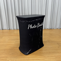 Comptoir d'exposition pliable portable en aluminium imperméable pour les événements, les salons professionnels, les photomaton et autres occasions
