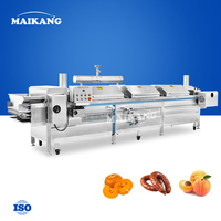 Máquina de Vaporización y Esterilización Rápida para Alimentos: Cocción al Vapor de Cangrejos, Carne de Res, Pollo y Otros Productos con Cinta Transportadora, Ideal para Té de Brotes de Goji y Pasteles de Arroz Shumai