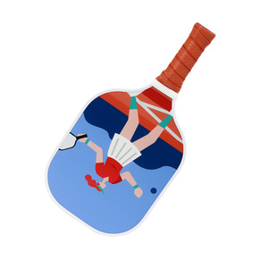 Juego de palas de Pickleball con pelotas y bolsa de transporte, mango antideslizante, equipo de entrenamiento al aire libre, forma estándar, material de fibra de vidrio - Product Image 5