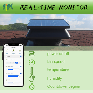 <span class=keywords><strong>พัดลม</strong></span><span class=keywords><strong>ระบาย</strong></span><span class=keywords><strong>อากาศ</strong></span>บนหลังคาพลังงานแสงอาทิตย์ 50 วัตต์ ขนาด 14 นิ้ว พร้อมตัวควบคุมอัจฉริยะ ตัวเลือกพลังงานสำรอง ประหยัดทรัพยากร ฟอกอากาศ - Product Image 2