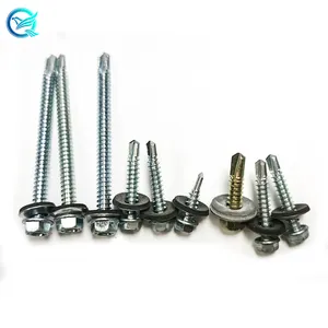 self drilling screw M5.5 Roofing Screws Tapping Screw Sheet Metal Hex Washer Head Stainless Steel