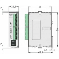 PLC Delta DVP14SS211T, Precio de Distribuidor Autorizado, 100% Original, Controlador Lógico Programable Delta DVP14SS2 DVP14SS211T PAC