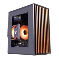 Boîtier d'ordinateur de bureau Wanjia Craftsman 3, côtés en bois, panneau latéral en verre, filtre anti-poussière avant, M-ATX