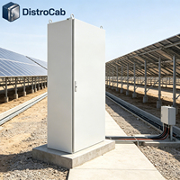 Armoire métallique extérieure CE RoHS IP54 480H testée par pulvérisation de sel pour onduleurs, idéale pour projets solaires extérieurs DistroCab TS