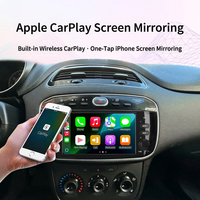 Pemutar DVD Mobil Android 6.2 Inci Sistem Navigasi CarPlay Nirkabel untuk Fiat Punto 2010-2016 Stereo Dashboard Panorama 360