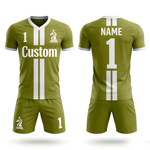 Op maat gemaakt snel drogend bedrukt vintage sportshirt, voetbal T-shirt, voetbalshirt voor heren - Product Image 1