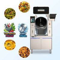 Robot de cuisson automatique T-Chef en acier inoxydable résistant à la chaleur, modulaire, à rinçage automatique, silencieux, pour la cuisson à la wok, machine de cuisson numérique
