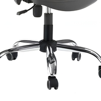 Chaise de bureau ergonomique moderne pivotante, chaise de travail pour ordinateur, hauteur réglable, soutien lombaire pour le bureau à domicile